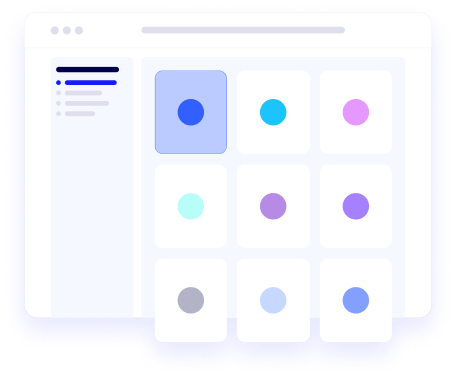 illustration of an interface representing a marketplace of APIs